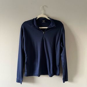 Patagonia Women’s Large Capilene Navy Blue Quarter Zip Jacket